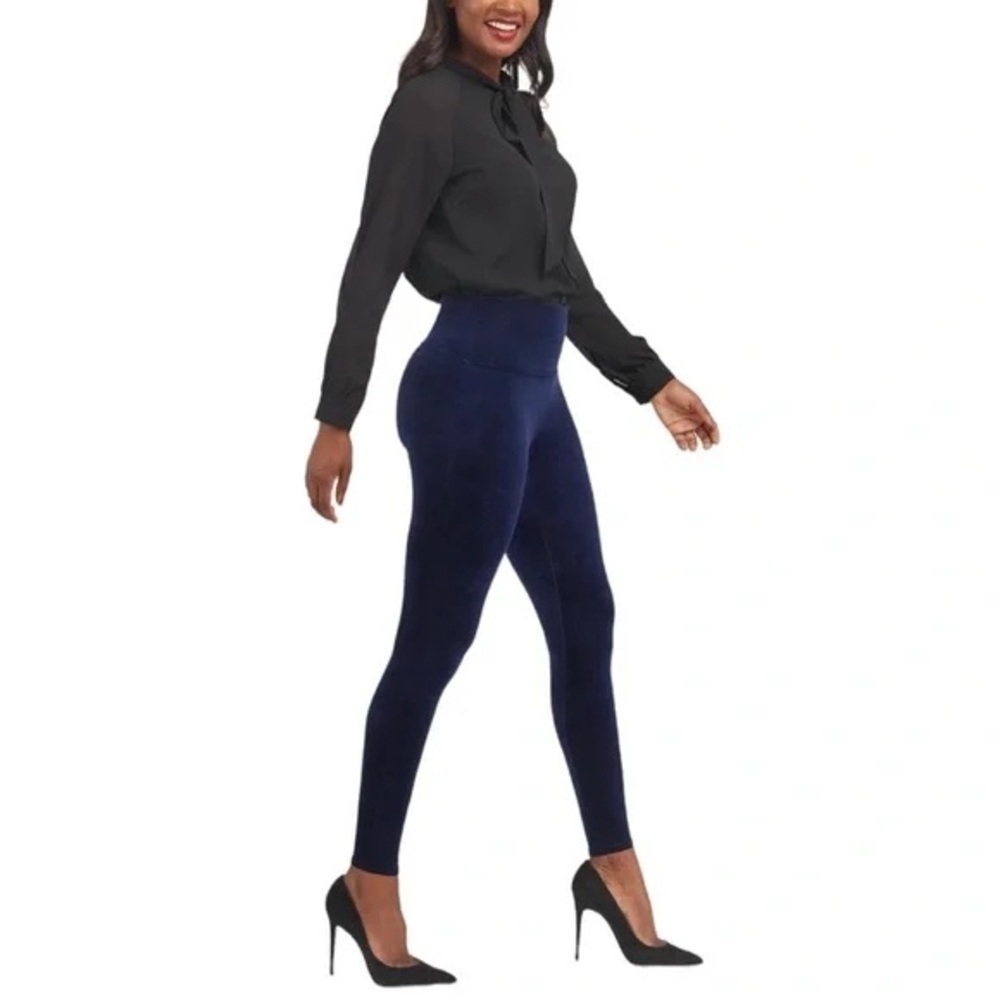 NWT SPANX Navy Blue High-Waisted Leggings size XL - Picture 4 of 7